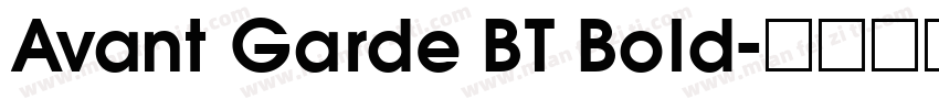 Avant Garde BT Bold字体转换